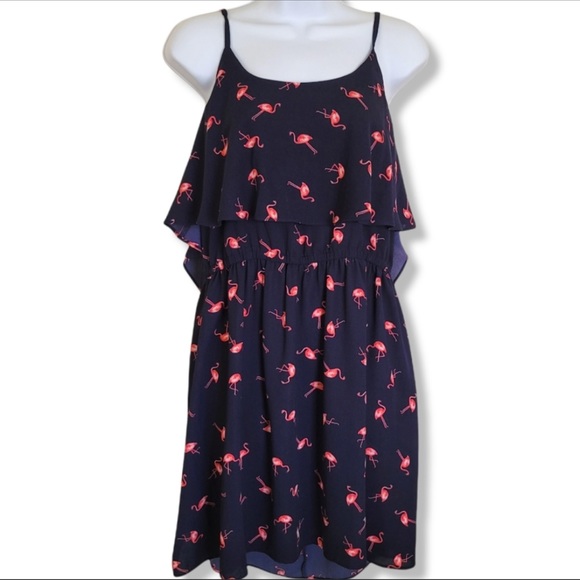 Elle Ladies Flamingo Dress with Adjustable Straps - Picture 2 of 11